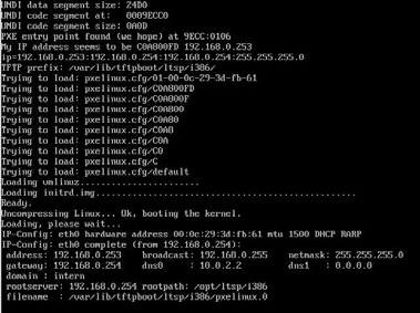 PXE DHCP request Συγκεντρωτικός έλεγχος & παραμετροποίηση DHCP response 13 14 Πώς λειτουργεί 2/3 Πώς λειτουργεί 3/3 Με TFTP ο thinclient κατεβάζει τον linux πυρήνα Μέσω δικτύου κάνει mount το