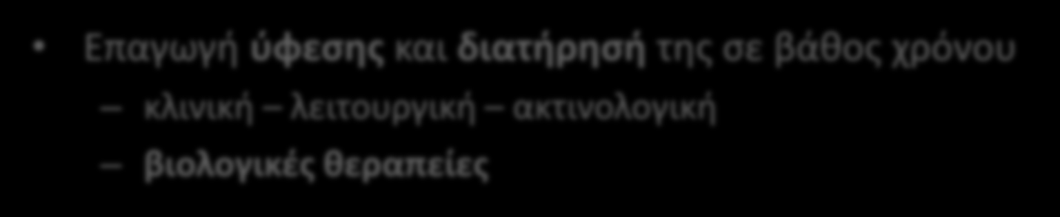 μακροχρόνιασ φφεςησ μετά τθν απόςυρςη τθσ βιολογικισ κεραπείασ