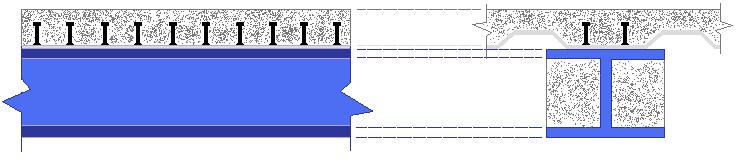 E = 210GPa I y = 521.890,46cm 4 Τελικά το βέλος κάµψης που παρουσιάζει η δοκός είναι: δ = 4,14cm δ. max 6.