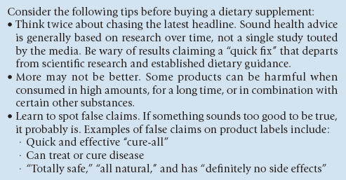 FDA tips for supplementation http://www.