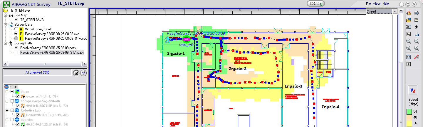 Εικόνα 34 Path Survey (Signal)-Ισόγειο ΤΕ_ΣΤΕΦ.