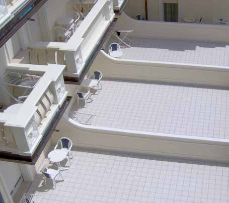 HOTEL CONCHIGLIA Cervia Taliansko Hydroizolácia a obkladanie