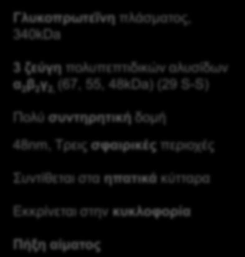 ζεύγη πολυπεπτιδικών αλυσίδων α 2 β 2 γ 2, (67,