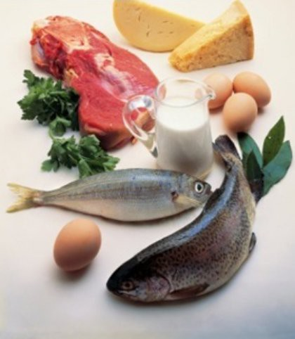 Πρωτεΐνες Οι πρωτεΐνες είναι ουσίες που βρίσκονται κυρίως σε ζωικές τροφές, όπως το κρέας, το γάλα, το ψάρι και το αυγό αλλά και σε