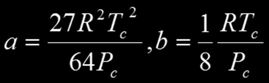 ΚΑΙ b ΤΗΣ ΕΞΙΣΩΣΗΣ ΤΟΥ van der Waals