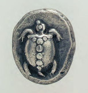 20 ΣΤΑ ΑΡΧΑΙΑ ΧΡΟΝΙΑ παράθεμα 3 Τα νομίσματα της Μεγάλης Ελλάδας Μερικές από τις αποικίες άρχισαν να κόβουν τα ασημένια τους νομίσματα γύρω στα μέσα του 6ου αιώνα π.χ.. Το ασήμι το έπαιρναν από την Ισπανία.
