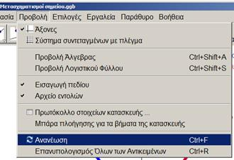 είναι ο άξονασ ανάκλαςθσ.
