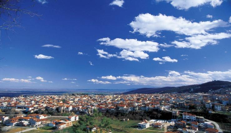 Nάουσα Κτισμένη στον ανατολικό κόρφο του Βερμίου, του Άβατου του Χειμώνα όρους, η Νάουσα είναι η δεύτερη σήμερα πόλη του νομού Ημαθίας και πρωτεύουσα της φερώνυμης επαρχίας.