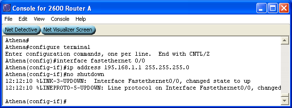 11. Για να κακορίςουμε το IP Configuration του PC, κάνουμε δεξί κλικ πάνω ςτο Host και ςτο παράκυρο που εμφανίηεται, κάνουμε αριςτερό κλικ ςτθν επιλογι IP config.