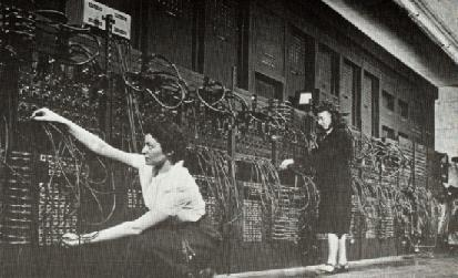 1944 ENIAC (1943-1946) by Mauchly and Eckert Dimension: 3 ft 8 ft 100 ft 15,000 vacuum tubes + lots of switches Memory : Twenty 10-digit