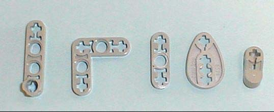 Σύνδεσμοι (Connectors) Α Β Γ Δ Ε Η Ζ Θ Ι Κ Λ Μ Ν Α) ταυ άξονα αρσενικό - θηλυκό Β) ταυ άξονα Γ) γκρι σύνδεσμος 120 Ο Δ) μπλε ταυ με απόληξη για πιράκι Ε) μπλε ίσιος σύνδεσμος Ζ) μούφα άξονα Η) μακρύ