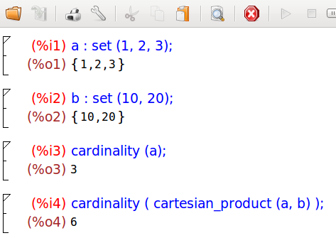 Πληθικότητα συνόλου 1 a : set (1, 2, 3); 2 b : set (10, 20); 3