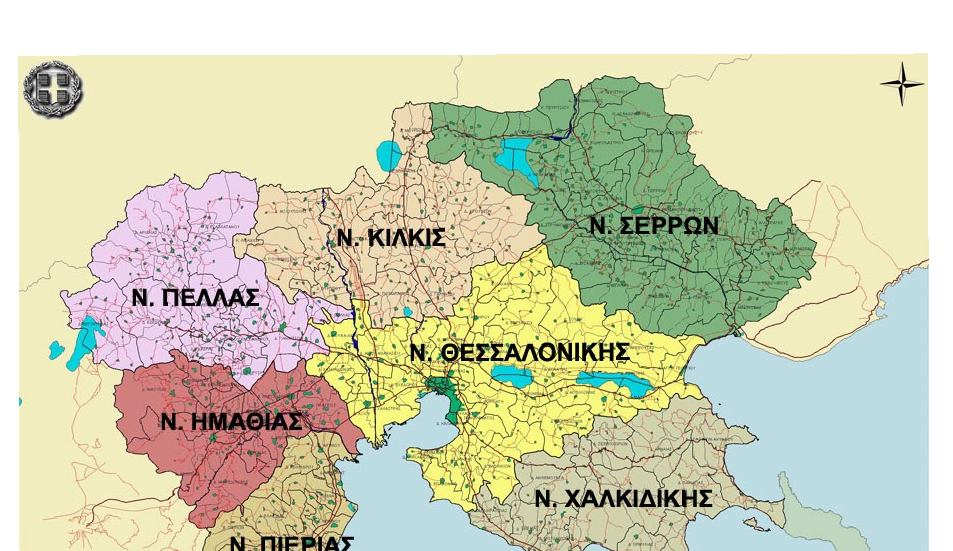 3. ΠΕΡΙΟΧΗ ΕΡΕΥΝΑΣ Η υπό έρευνα λεκάνη απορροής βρίσκεται στην Κεντρική Μακεδονία, στα όρια των Νομών Θεσσαλονίκης και Χαλκιδικής.