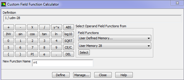 Ακολουθούμε τη διαδρομή: Define Custom Field Functions Πληκτρολογούμε 1