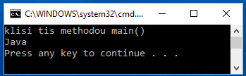class MainNameOverloading{ public static void main(string s){ System.