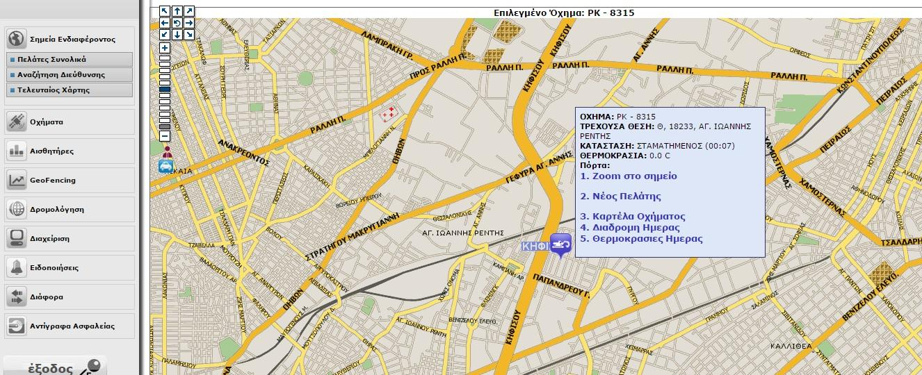 ΠΑΡΑΡΤΗΜΑ 1 POWERFLEET SCREENSHOTS Εικόνα Π1.