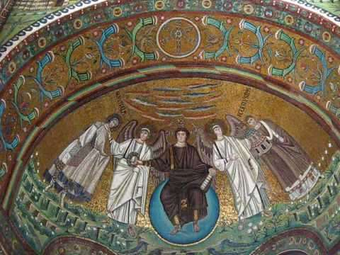 6 ος αι.: San Vitale, Ραβέννα Κατά τη διάρκεια αυτής της περιόδου, στη Βυζαντινή τέχνη, το Χριστό τον αναπαριστούσαν με διάφορους τρόπους.