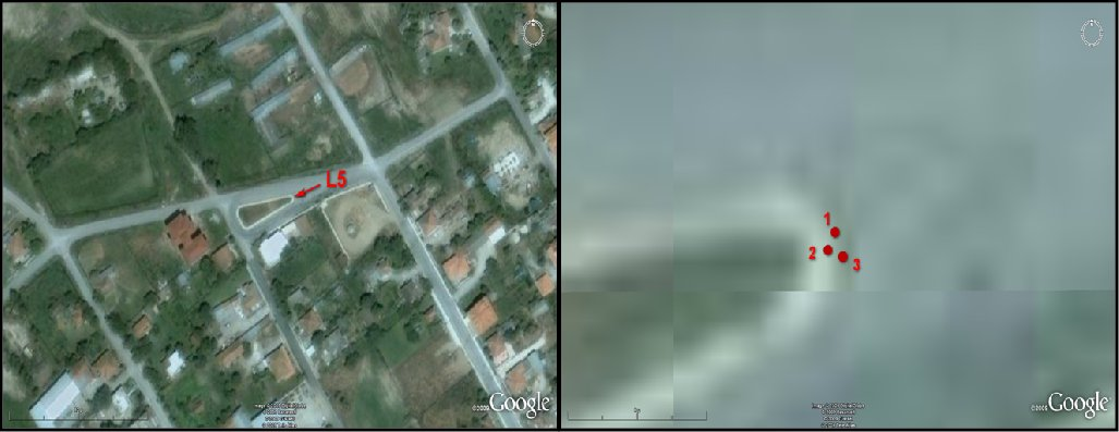 σημείων από το Google Earth