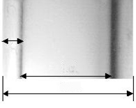 /o.d.: εσωτερική/εξωτερική διάμετρος, t: πάχος τοιχώματος και H: συνολικό πάχος), β) τυπική φωτογραφία για τη μέτρηση του πάχους εστιασμένη στην υγρή στιβάδα.