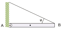 Να υπολογιστούν: α) Η ροπή αδράνειας της ράβδου ως προς το σημείο Ο. β) Το έργο που παράγει η δύναμη στη διάρκεια της πρώτης περιστροφής.
