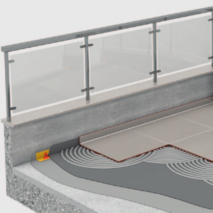 διαστρωση πλακιδιων σε βεραντεσ 5 sikaflex -11FC + + sika Primer-3N 4 sikaceram CleanGrout sika sealtape -s 3 sikaceram -43 W sikalastic -15 1η & η στρώση 1 sika ViscoBond / sikafloor Level-30 sika