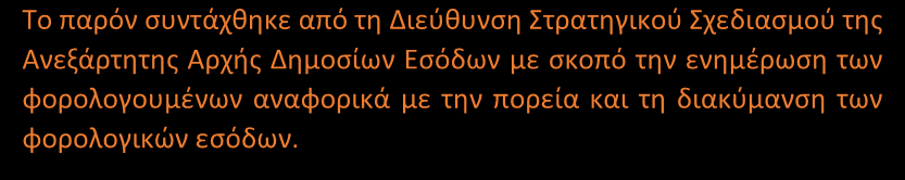 ΕΚΘΕΣΗ Απολογιστικό Δελτίο Έτους 216 ΑΝΕΞΑΡΤΗΤΗ ΑΡΧΗ