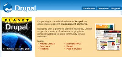 110 Συστήματα Διαχείρισης Μάθησης ομάδες χρηστών TopList με τα πιο δημοφιλή περιεχόμενα της σελίδας Αναζήτηση εντός της σελίδας Drupal http://drupal.