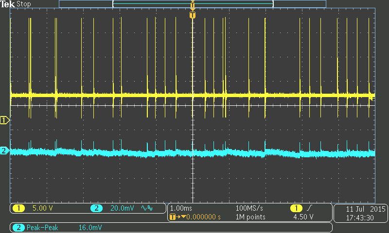 Vout=5V Iout=0A Vin=10V