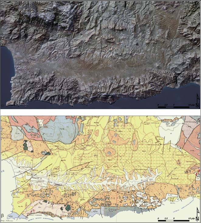 να συνυπάρχουν σε όλη την έκταση της λεκάνης, γεγονός το οποίο περιπλέκει τις σκέψεις σχετικά µε τη χρονική ανάλυση της δράσης των ρηγµάτων που τις έχουν δηµιουργήσει.