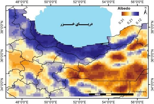 429 ارتباط پورش گياهي با دما و آلبدوي سطحي در دورة گرم سال با استفاده از دادههاي موديس در رمال ايران الف ب ج د ركل 8.