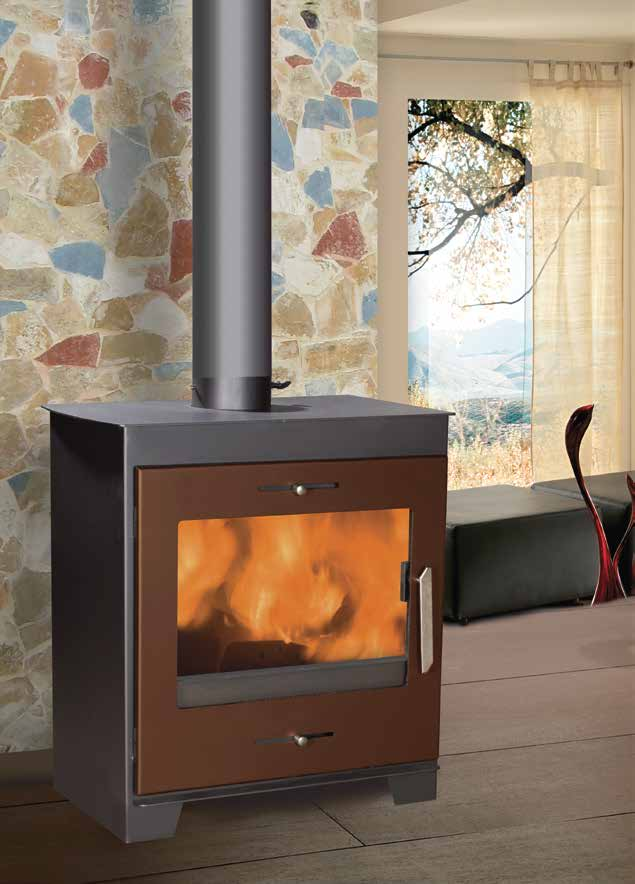 menalon AS-SY-03 2016 σόµπα ξύλου από χάλυβα steel wood-burning stove 690/410/735 mm 89 kg 17 kw