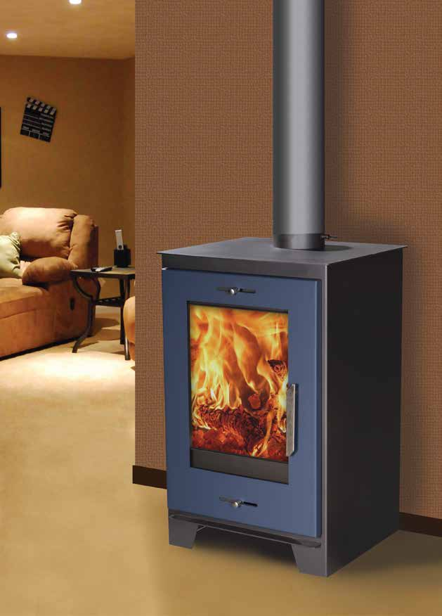 ladon AS-SY-04 2016 σόµπα ξύλου από χάλυβα steel wood-burning stove 550/500/855 mm 112 kg 14 kw