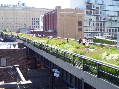 2. High Line Park New York Υπερυψωμένος Πράσινος Διάδρομος πάνω σε ανενεργές σιδηροδρομικές