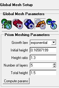 6α) Mesh Global Mesh Setup Global Mesh Setup Prism Meshing Parameters OK (Εικόνα 3.6β) Mesh Compute Mesh Volume Mesh Compute (Εικόνα 3.6γ) α) β) Εικόνα 3.