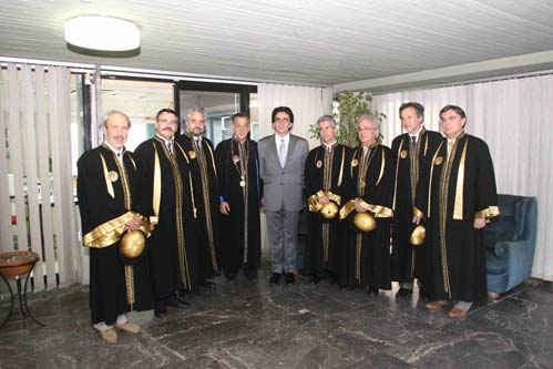Σε μετέπειτα ευχαριστήρια επιστολή του προς το Τμήμα Πολιτικών Μηχανικών αναφέρει οτι η τιμή που του έγινε με την αναγόρευσή του σε επίτιμο διδάκτορα του Τμήματος και η επίσκεψη του Αγ.