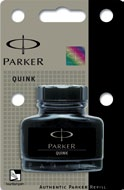 QUINK Black Washable Black Blue Black Blue Inks & refills Washable Blue Red Green Μελανοδοχείο Parker Quink Mini Ανταλλακτικά για FP σε συσκευασίες 12τμχ.