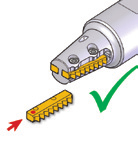 Conical Toolholders (MiTM 25) D1 1 47' D2 D 1 Coolant-Thru is recommended, especially when D2 > 0.7 x nominal thread diameter RTMNC - for Conical Threads Spare Parts ( Ordering code & EDP No.