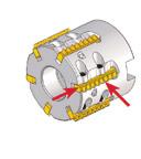 1/2"-20x1.25 (70262) torque 10.6 lbfxin Conical RTMNC-D150-050-25S5 80572 1.38 1.54*.50 1.26 5 (70231) 1/4"-28x1.00 (70263) * For inserts 8NPT and 8NPTF use for CNC program (D2+0.