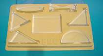 Optical disc accessories Σεηξά επηά εμαξηεκάησλ: α) Επίπεδν θάηνπηξν, β) θνίιν-θπξηό θάηνπηξν, γ) εκηθύιηλδξνο, δ) ζπγθιίλσλ θαθόο, ε)
