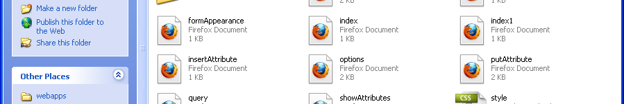 Contains WEB-INF and