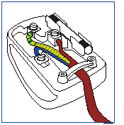 6. Κανονιστικές πληροφορίες How to connect a plug The wires in the mains lead are coloured in accordance with the following code: BLUE - NEUTRAL ( N ) BROWN - LIVE ( L ) GREEN&YELLOW - EARTH ( E ) 1.