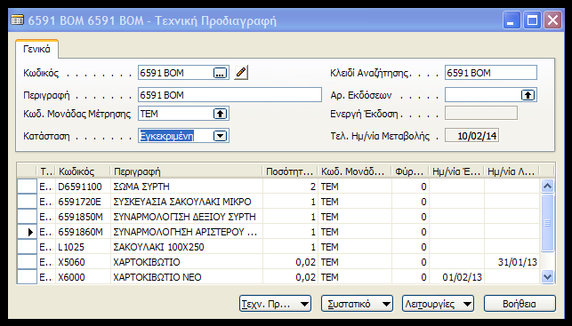 Επίςθσ κα υποκζςουμε ότι θ ςφμβαςθ με τον υπάρχον προμθκευτι λιγει ςτο τζλοσ του μινα οπότε μζχρι τότε κα πρζπει να χρθςιμοποιθκεί το υπάρχον ςυςτατικό.