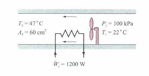 Άσκηση 1: Ισοζύγιο ενέργειας σε σύστημα μόνιμης σταθεροποιημένης ροής W& e 1200W, P 1 100 kpa, T 1 22 C, T 2 7 ο C A διατομή 60cm 2. Λύση: mc & PΔT CPΔT Σταθερές και Ιδιότητες: R 0.