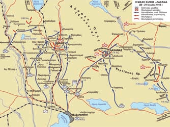 Στις 0500 με αφετηρία το χωριό Μάνδρες και προορισμό τα υψώματα ανατολικά της Ποταμιάς, ξεκίνησε το 3ο Σύνταγμα Πεζικού, ως εμπροσθοφυλακή της ΙΙ Μεραρχίας.