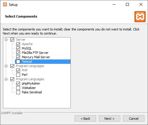 τη μορφή: xampp- win32-5.6.28-1-vc11- installer.