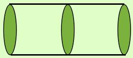 6 ο παράδειγµα Οριζόντιο κυλινδρικό δοχείο έχει µήκος 40 cm και είναι χωρισµένο σε δύο ίσα µέρη µε ηµιπερατή µεµβράνη που µπορεί να µετακινείται οριζόντια.