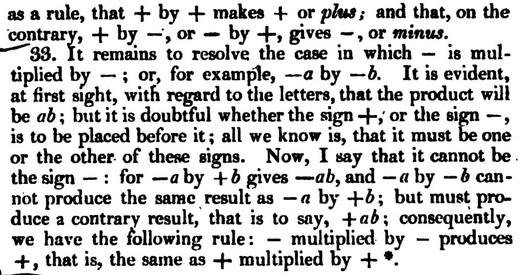 Euler's Elements of Algebra,
