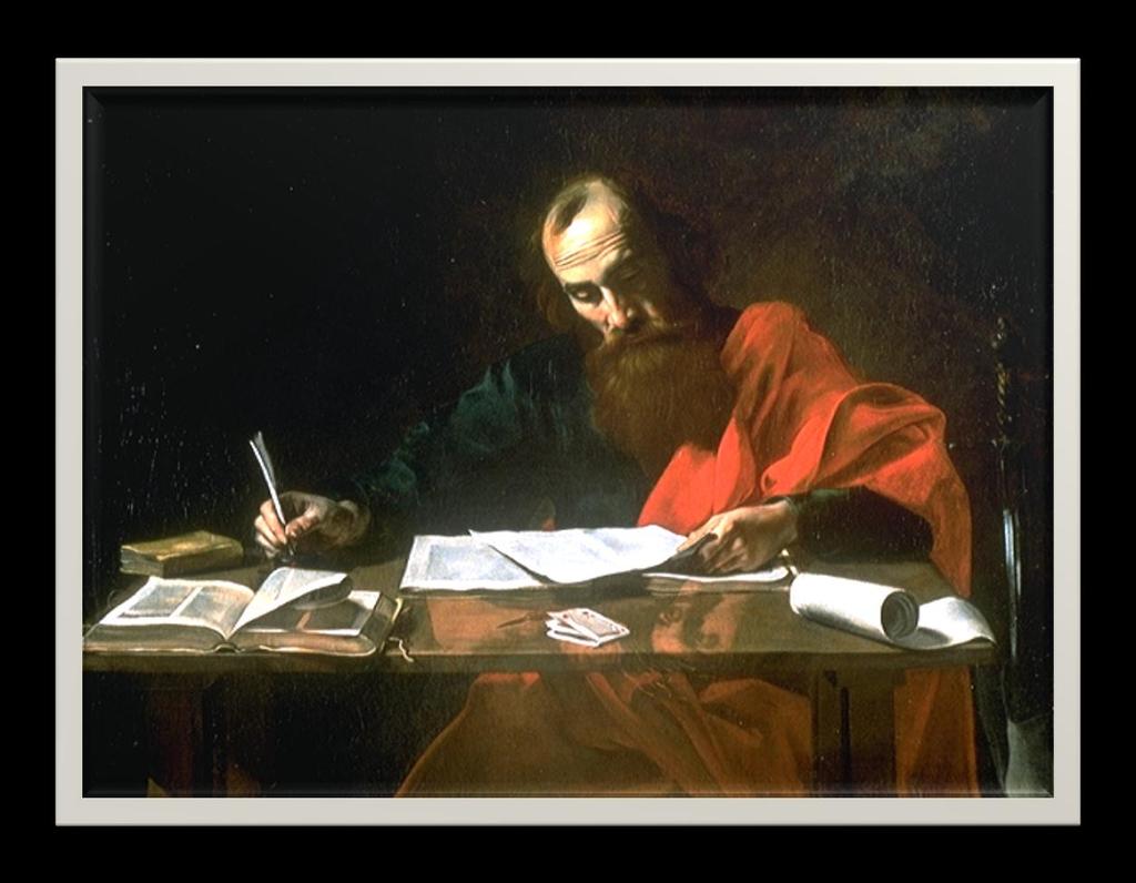 Α ΜΕΡΟΣ Εικόνα 2: «Ο Άγιος Παύλος συγγράφει τις επιστολές του», Valentin de