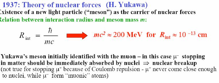 Ανταλλαγή Μποζονίων-Θεωρία Yukawa 11 Η πυρηνική δύναμη είναι απόρρεια ανταλλαγής μποζονίων 1937: Ο Η.