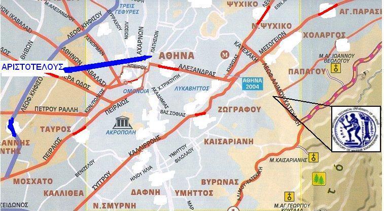 Σημεία δειγματοληψίας Λεκανοπέδιο Αττικής: κλειστή περιοχή 4 εκ. κατοίκους 2,5 εκ.